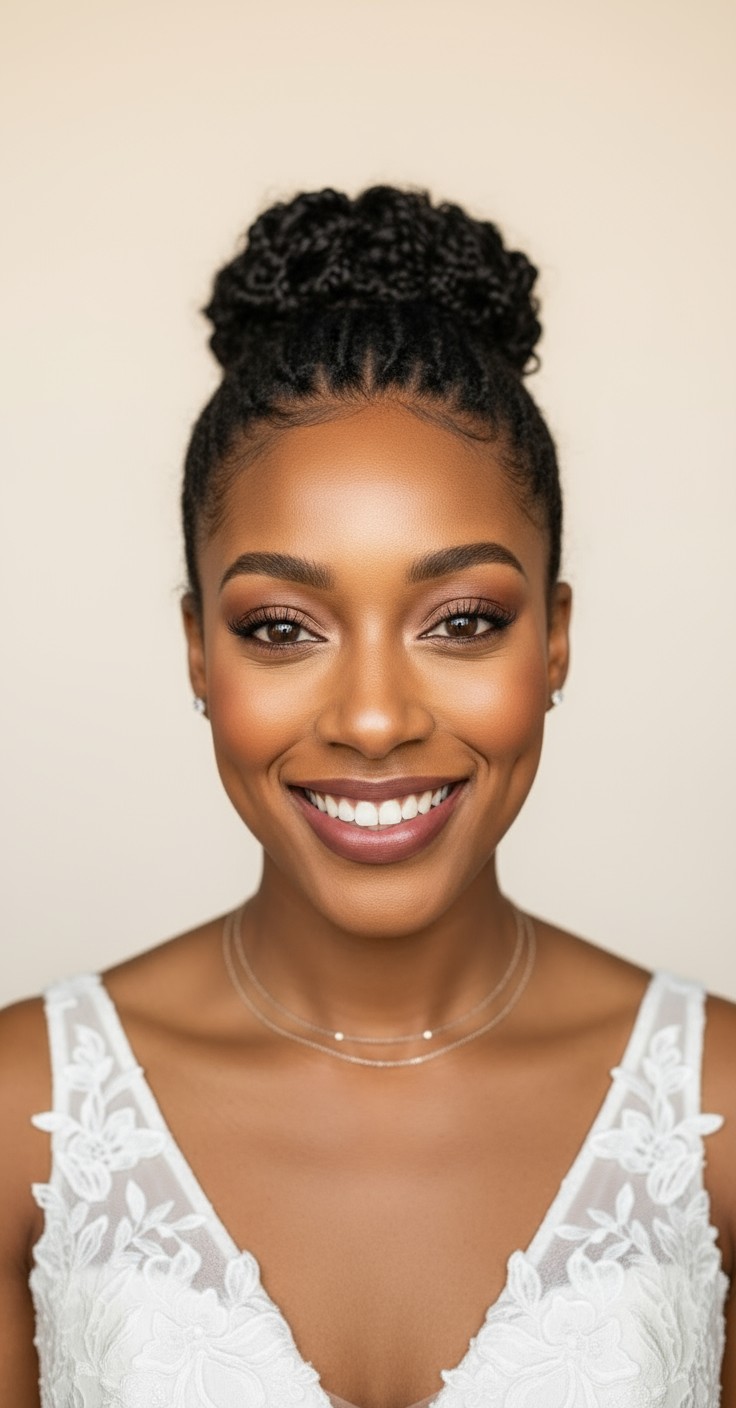 After Messy Bun Hairstyle For Wedding